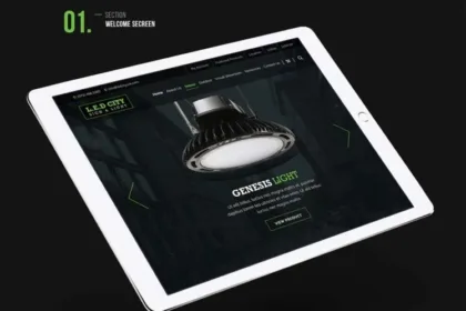 Lighting Shop Website Design